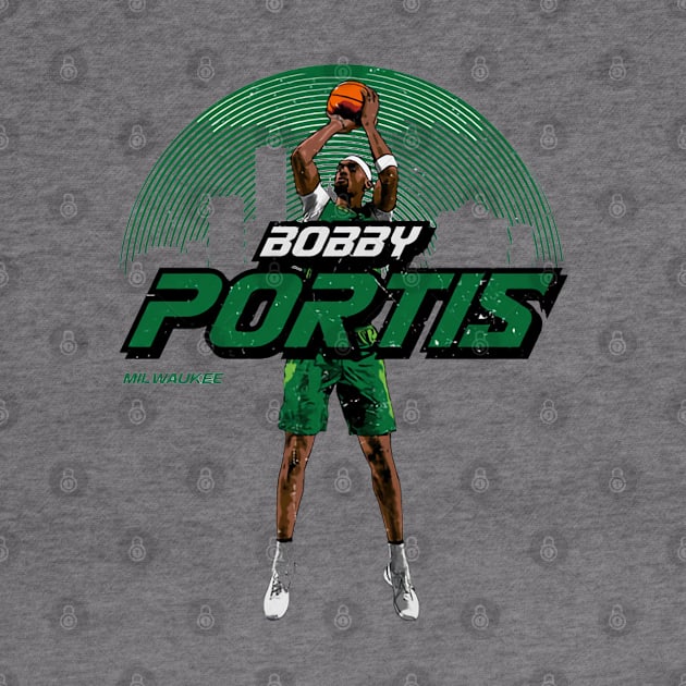 Bobby Portis Milwaukee Skyline by MASTER_SHAOLIN